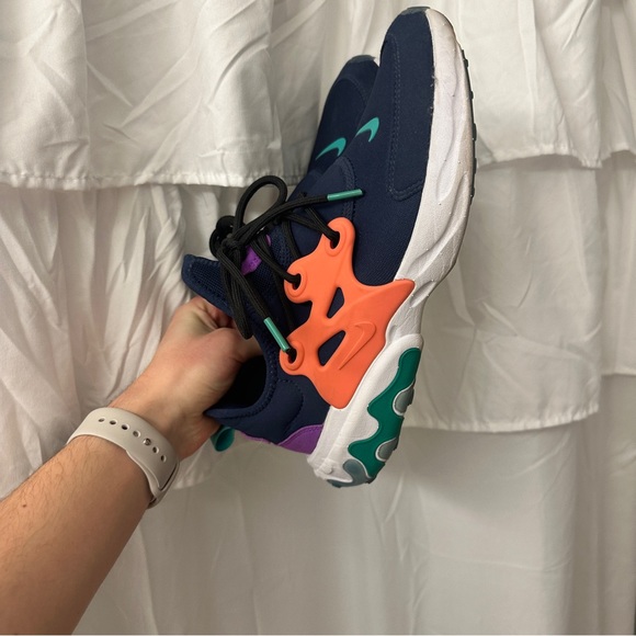 Nike React Presto Midnight Navy Purple BQ4002-402 Youth Sz 7Y Women’s Sz 9 - Picture 6 of 7